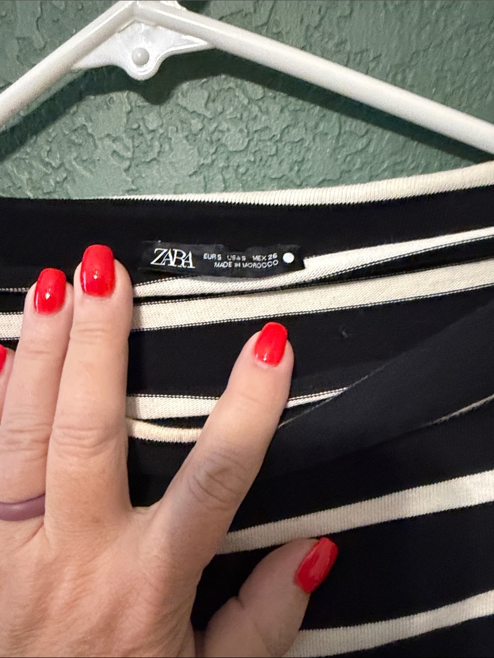 Zara Black and White Striped Tunic - Picture 2 of 4